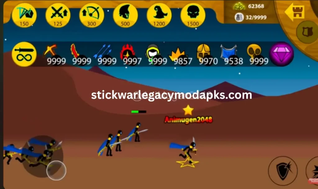 Stick War Legacy MOD APK v2023.5.739 Unlimited All, 999Army 19 Stick War Legacy Mod APK graphics and background